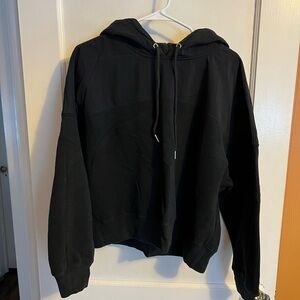 Abercrombie & Fitch Cropped Black Hoodie